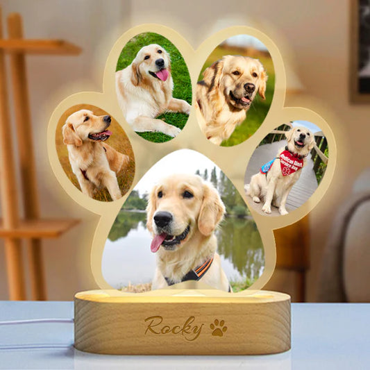 Personalized Paw Lamp